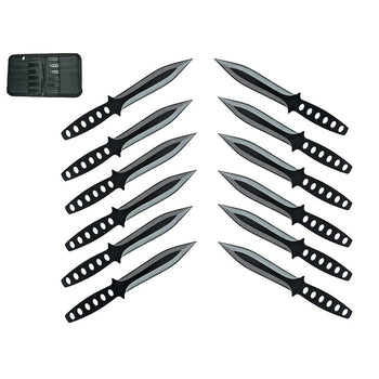 6″ Black Noir Throwing Knife Set
