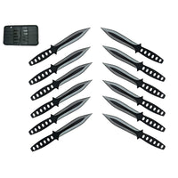 6″ Black Noir Throwing Knife Set