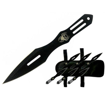 5.5″ Skull Spider Throwing Knife Set