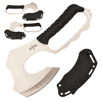 S-TEC 10.5″ Fixed Blade Full Tang Axe w/ ABS Sheath