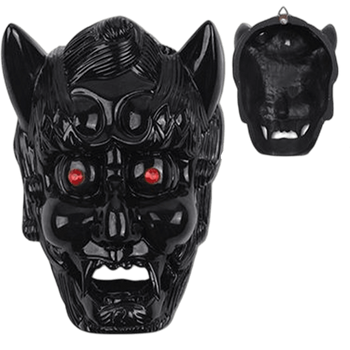 9″x6.5″ Demon Face Sai Holder - Black