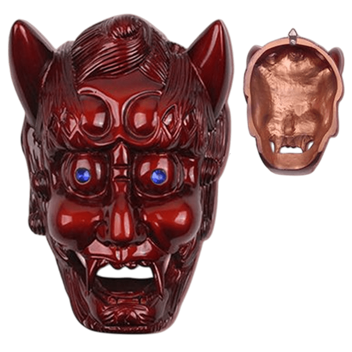 9″x6.5″ Demon Face Sai Holder - Red