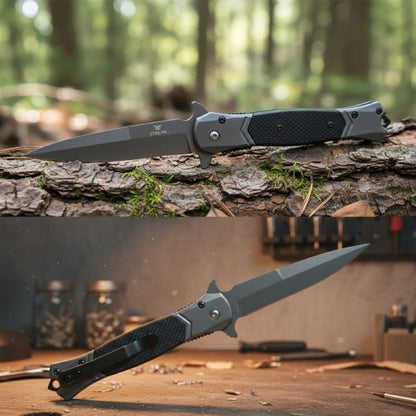 Xtreme - 8.86" Carbon Shadow Foldable Pocket Knife