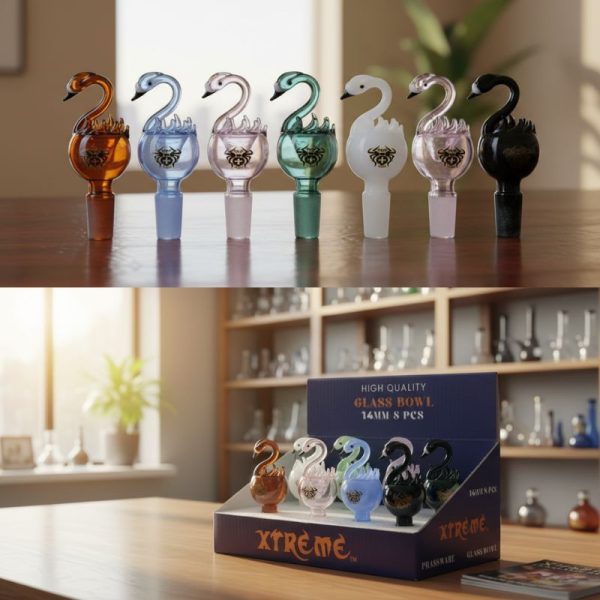 Xtreme - 14mm Swan Shape Glass Bowl