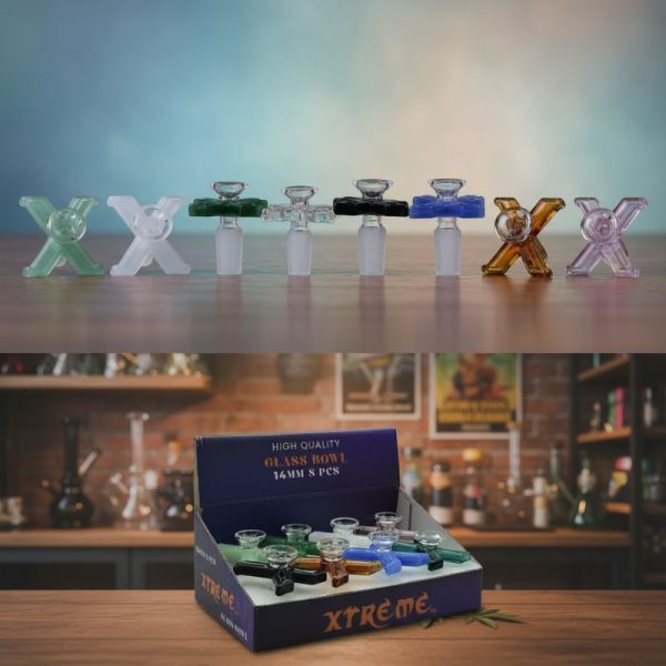 Xtreme - 14mm X Shaped Glass Bowl