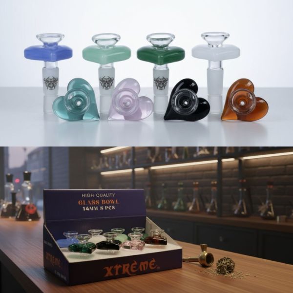 Xtreme - 14mm Heart Shaped Glass Bowl