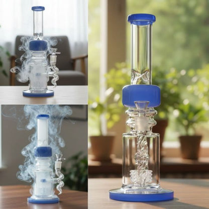 Xtreme - 14" Shower Head Percolator Glass Bong