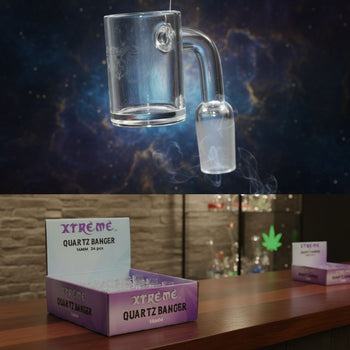 Xtreme - 14mm 90° Core Reactor Clear Quartz Banger - Male