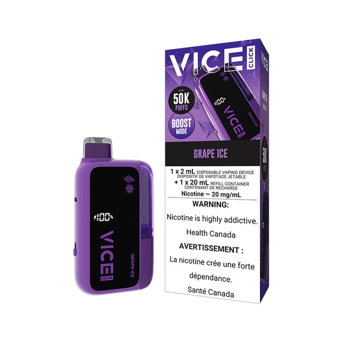 Vice Click Rechargeable Disposable Vape 2+20mL