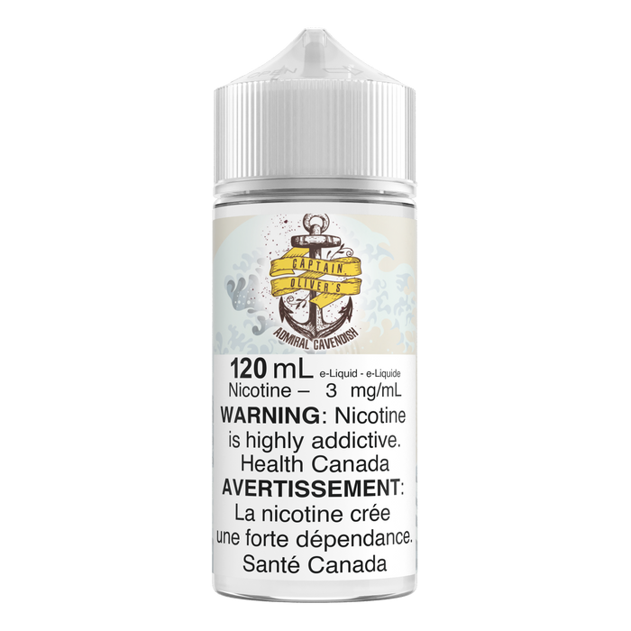 Captain Oliver's 120mL E-liquid - Admiral Cavendish Captain Oliver's 120mL E-liquid - Admiral Cavendish