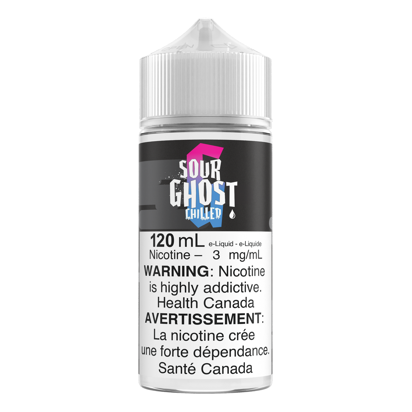 Sour Ghost 120mL E-liquid - Chilled