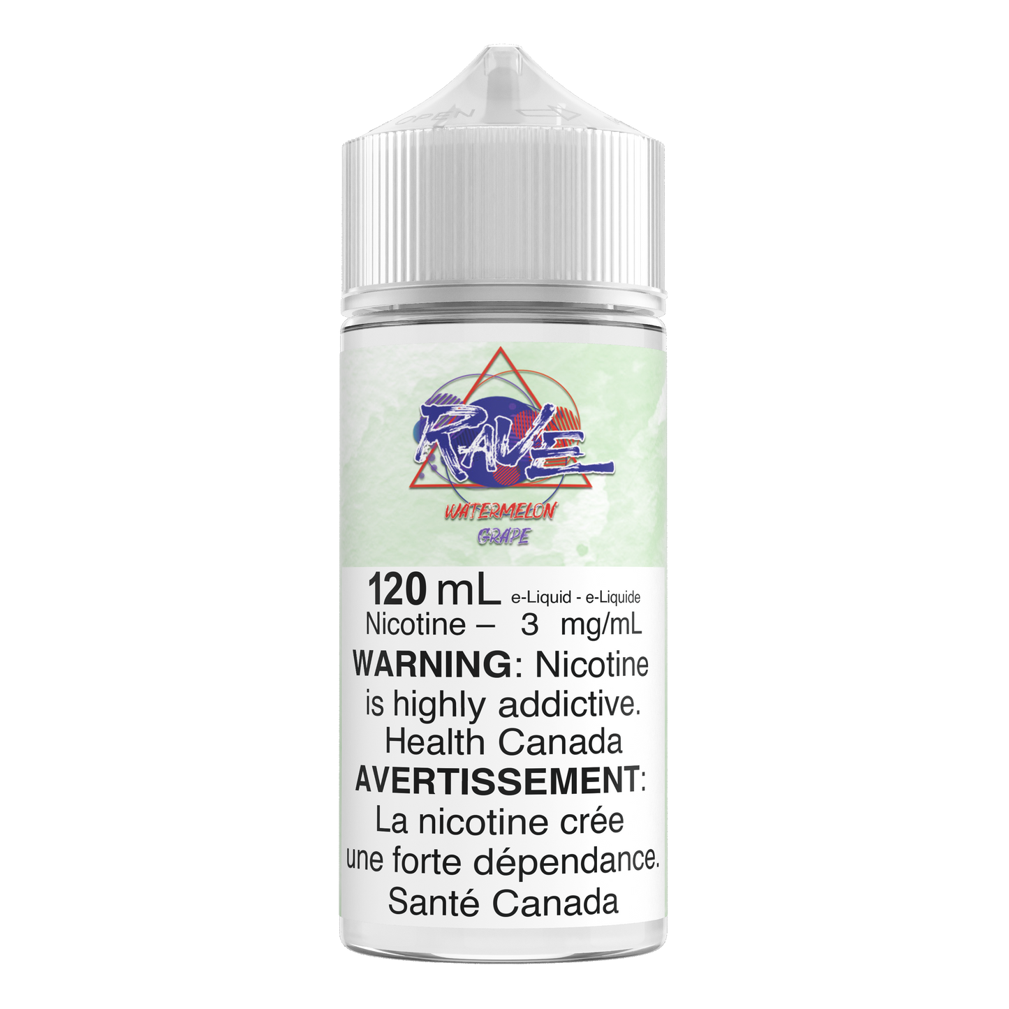 Rave 120mL E-liquid - Watermelon Grape