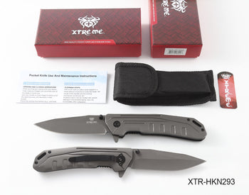 Xtreme - 8.66" Grey Ghost Foldable Pocket Knife