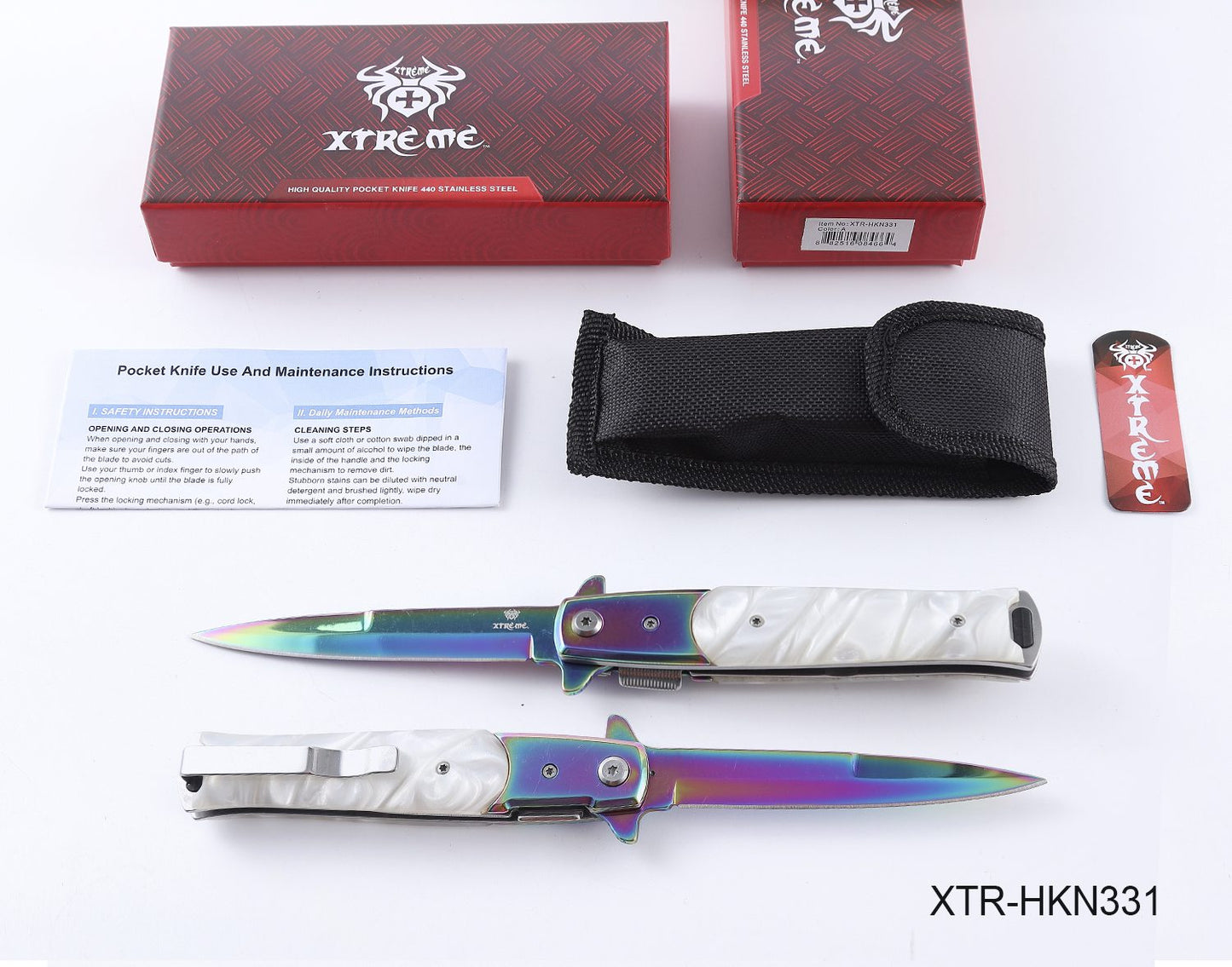 Xtreme - 8.66” Aurora Stealth Pocket Knife