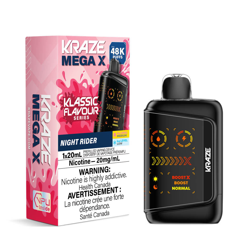 Kraze Mega X Rechargeable Disposable Vape 20mL
