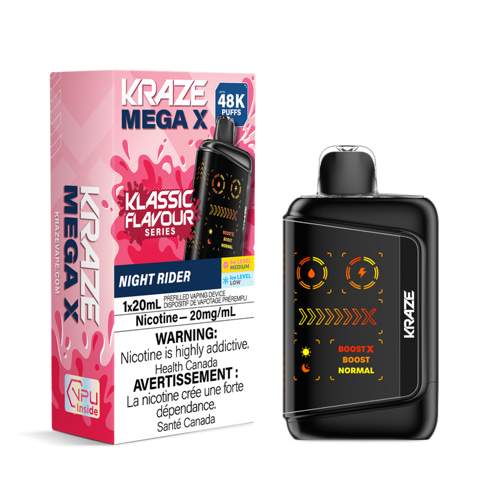 Kraze Mega X Rechargeable Disposable Vape 20mL