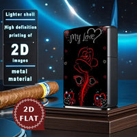 2D Flat Rose Hearts & 