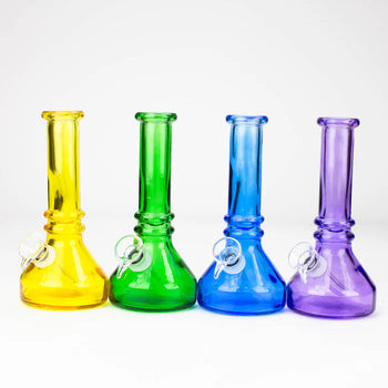 6" Heavy Colour Soft Glass Water Bong