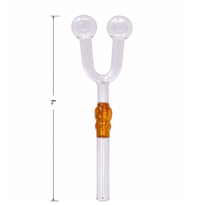 The Smoldering Skull - 7" Double Hole Oil Burner Pipe