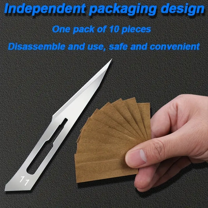 100pcs Carbon Steel No. 11 Special Sharp Blade