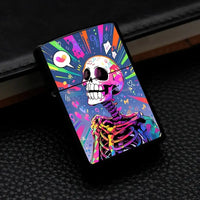 Colourful Skull Design Lighter Case