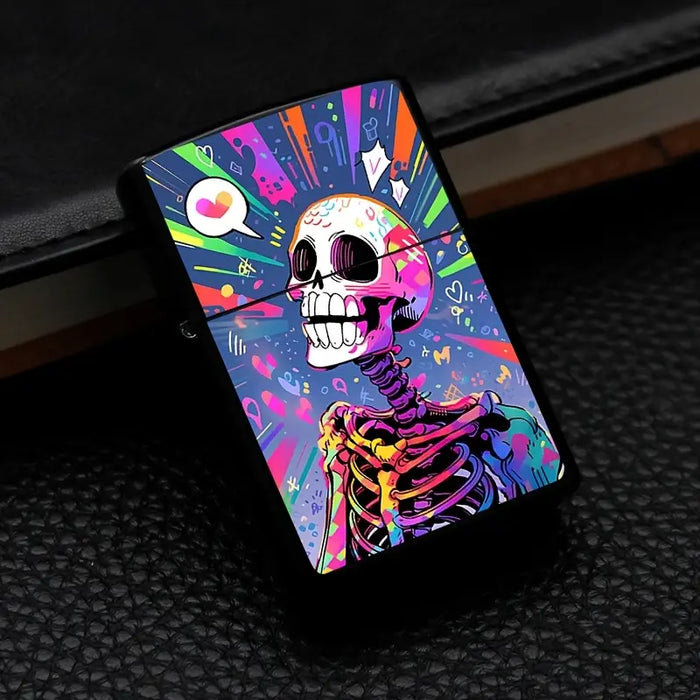 Colourful Skull Design Lighter Case