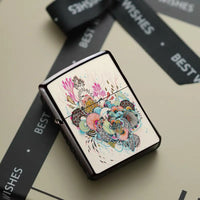 Artistic Floral Pattern Refillable Lighter Shell
