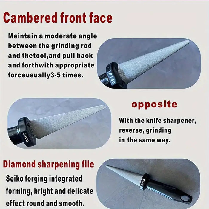 Dual-Sided Diamond Sharpening File