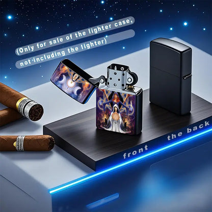 2D Wiccan Triad Mystical Aluminum Lighter Shell