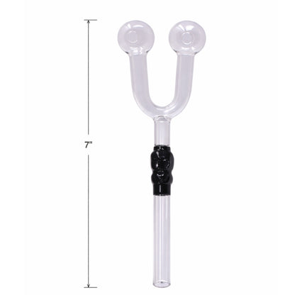The Smoldering Skull - 7" Double Hole Oil Burner Pipe