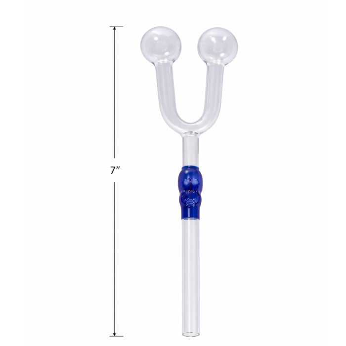 The Smoldering Skull - 7" Double Hole Oil Burner Pipe