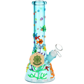 SeshGear - 10" Coral Reefer G.I.T.D Water Pipe