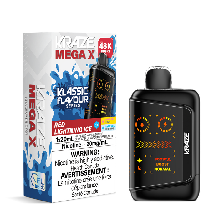 Kraze Mega X Rechargeable Disposable Vape 20mL