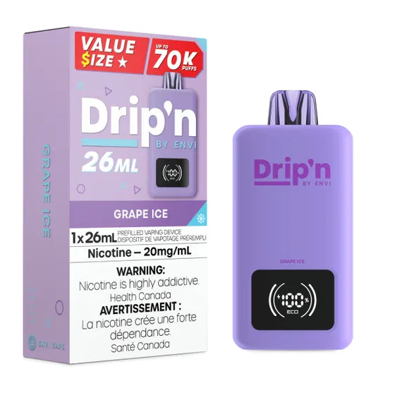 ENVI Drip'n Disposable Vape 26mL| Canada Vapes ENVI Drip'n Disposable Vape 26mL| Canada Vapes