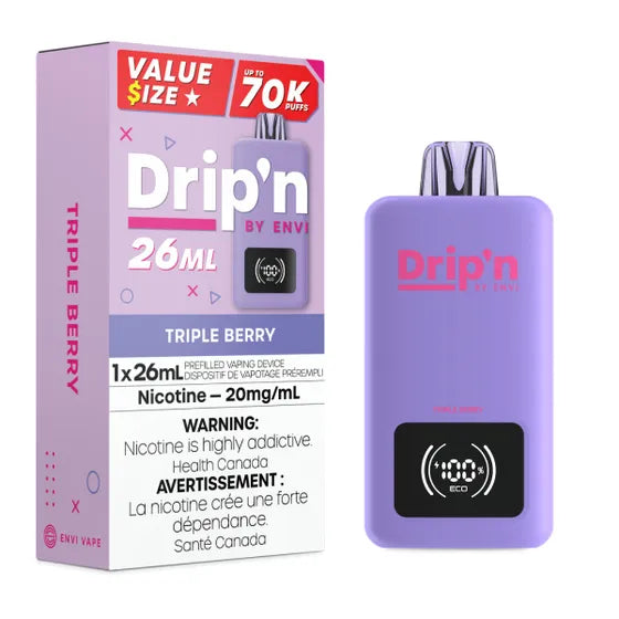 ENVI Drip'n Disposable Vape 26mL| Canada Vapes ENVI Drip'n Disposable Vape 26mL| Canada Vapes