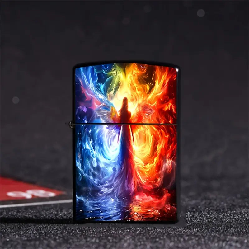 Ice & Fire Angel Lighter Refillable Lighter Case