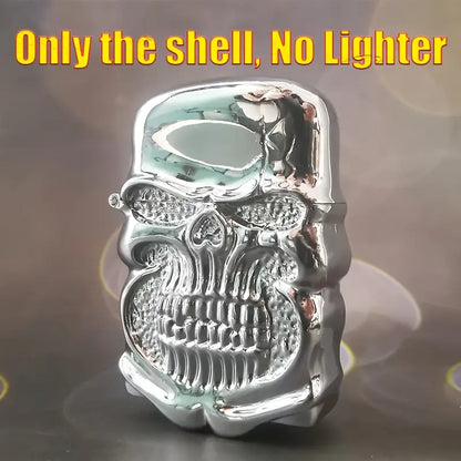 3D Relic Skull Double-Sided Bone Pattern Protective Lighter Case