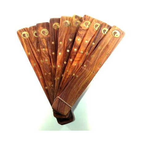 Wooden Flat Incense Holder