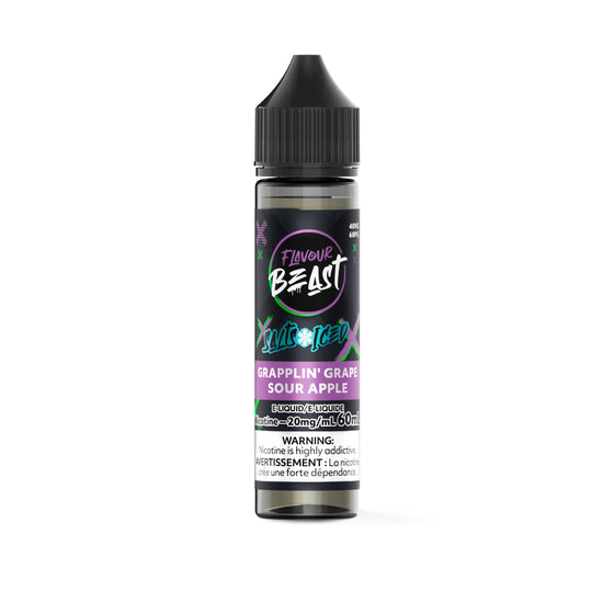 Flavour Beast E-Liquid 60mL Salts - Grapplin' Grape S Apple