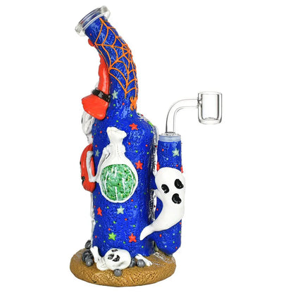 9.5" Frightening Fiesta 3D Painted Glow in the Dark Dab Rig