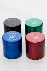 Genie Leaf Etched Grinder 4-Parts