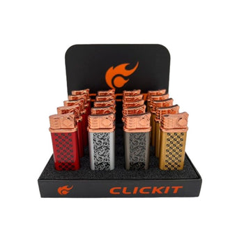 Click-It - Pattern Printed Single Flame Torch Lighter
