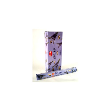 HEM Blue Sage 9″ Incense Sticks – Hex Box (20g)