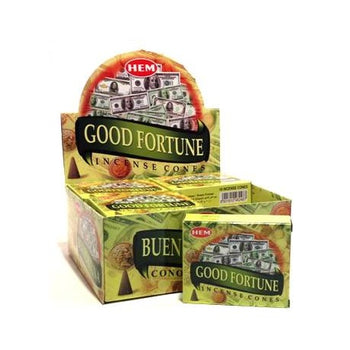 HEM - Good Fortune Incense Cones (10 Cones)