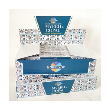 Sacred Elements – Myrrh & Copal Premium Hand-Rolled Masala Incense (15g)