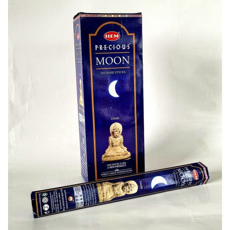 HEM Moon 9″ Incense Sticks – Hex Box (20g)