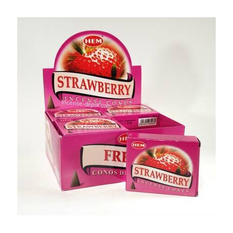 HEM - Strawberry Incense Cones (10 Cones)