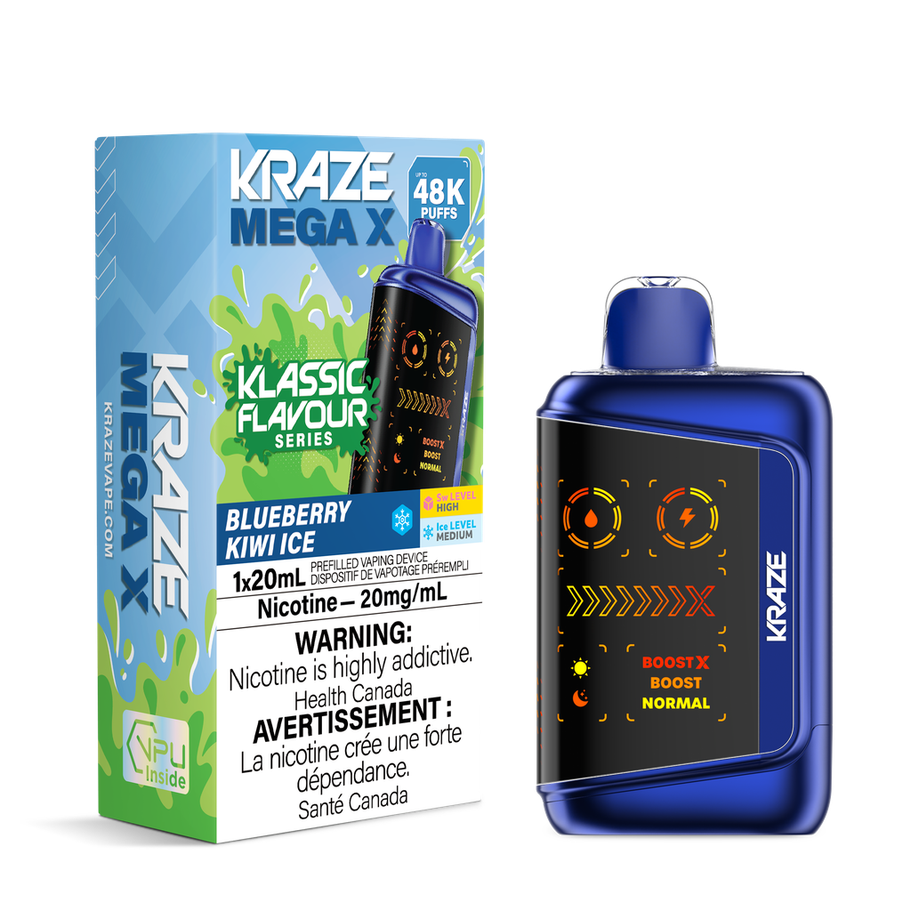 Kraze Mega X Rechargeable Disposable Vape 20mL