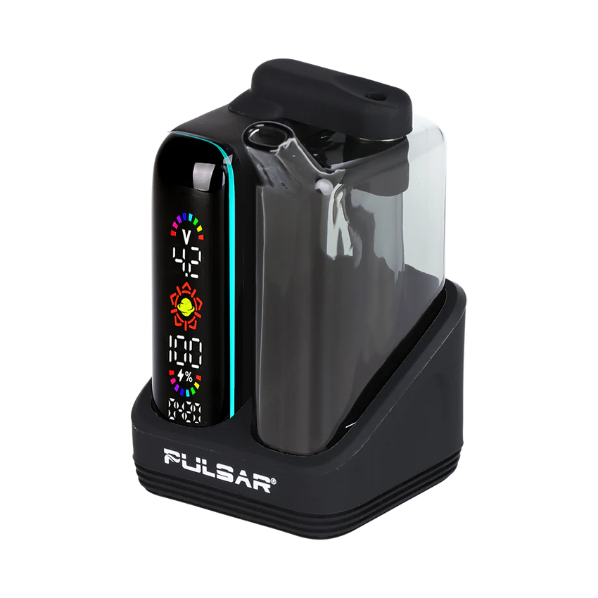 Pulsar - 510 DL 5.0 Bubbler Dab Kit w/ Wax Atomizer - Black