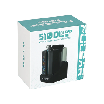 Pulsar - 510 DL 5.0 Bubbler Dab Kit w/ Wax Atomizer - Black